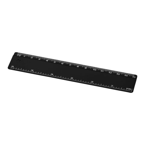 Renzo 15 cm plastic ruler Solid black | not available | No Branding | not available | not available
