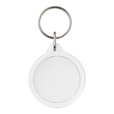 Orb I7 round keychain White | No Branding | not available | not available