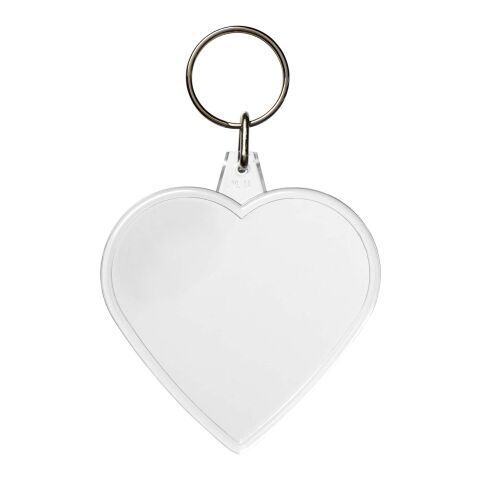 Combo heart-shaped keychain White | No Branding | not available | not available