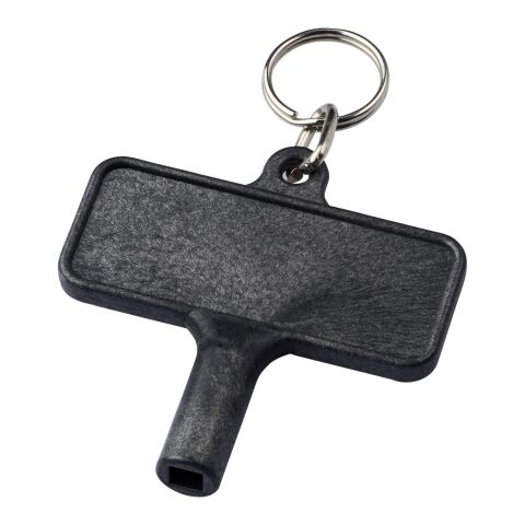 Largo keyring and plastic radiator key Solid black | No Branding | not available | not available
