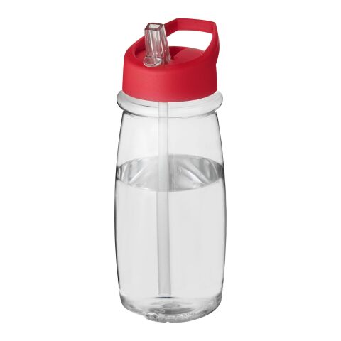H2O Active® Pulse 600 ml spout lid sport bottle White-Red | No Branding | not available | not available