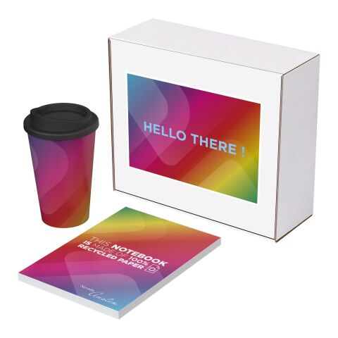 Kendal recycled gift set  – Novella Austen notebook and Americano tumbler White