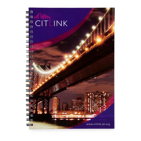 Desk-Mate® spiral A4 notebook White-Solid black | 50 pages | No Branding | not available | not available