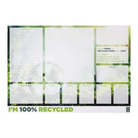 Desk-Mate A2 recycled notepad White | 25 pages | No Branding | not available | not available