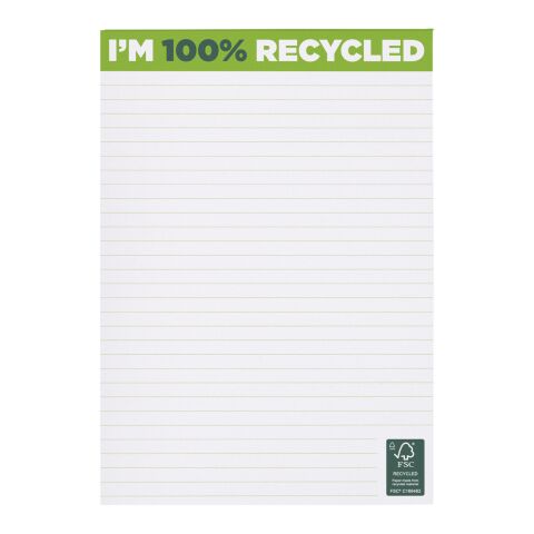 Desk-Mate A5 recycled notepad White | 25 pages | No Branding | not available | not available