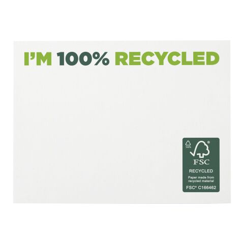 Sticky-Mate recycled sticky notes 100 x 75 mm White | 25 pages | No Branding | not available | not available