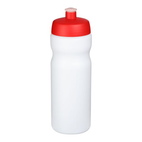 Baseline® Plus 650 ml bottle with sports lid Red-Transparent white