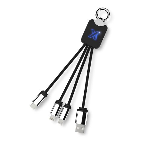 SCX.design C15 quatro light-up cable Blue-Solid black | No Branding | not available | not available