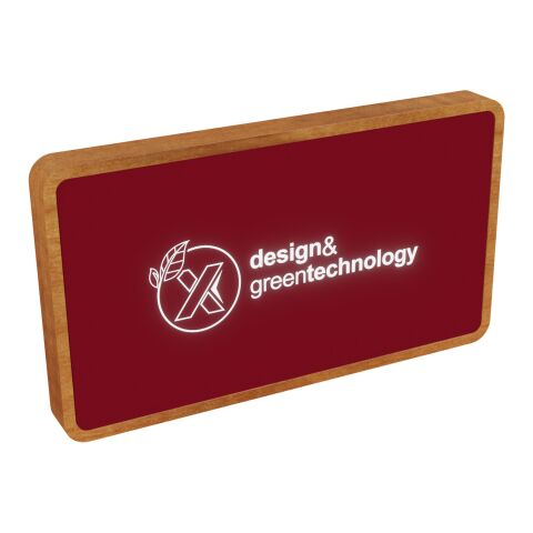 SCX.design P36 wireless power bank 5000 mAh Mid red-Wood | No Branding | not available | not available