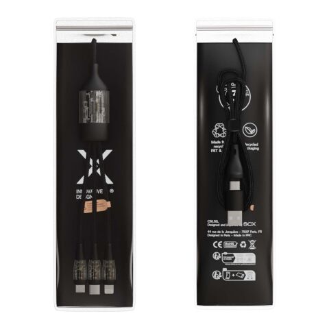 SCX.design C50 5-in-1 fast charging 100W/5A cable with digital display Standard | Solid black | No Branding | not available | not available