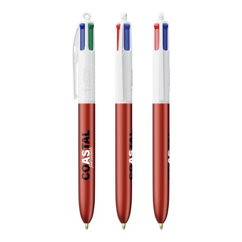 BIC® 4 Colours Glacé with Lanyard White-clear red | No Branding | not available | not available