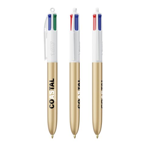 BIC® 4 Colours Glacé with Lanyard White-gold | No Branding | not available | not available