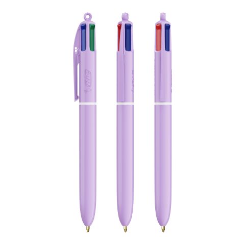 BIC® 4 Colours® Pastel + Lanyard Purple pastel | No Branding | not available | not available