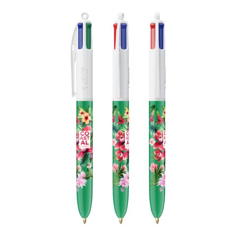 BIC® 4 Colours ballpen White-green | No Branding | not available | not available