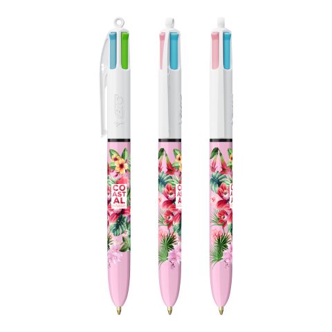 BIC 4-colour fashion pen White-Purple pastel | No Branding | not available | not available