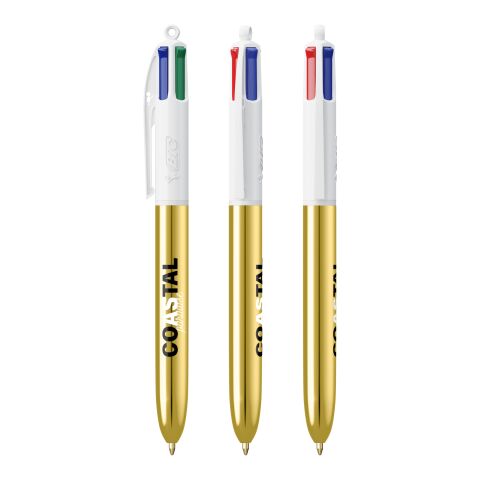 BIC 4 Colours Shine Pen White-gold | No Branding | not available | not available