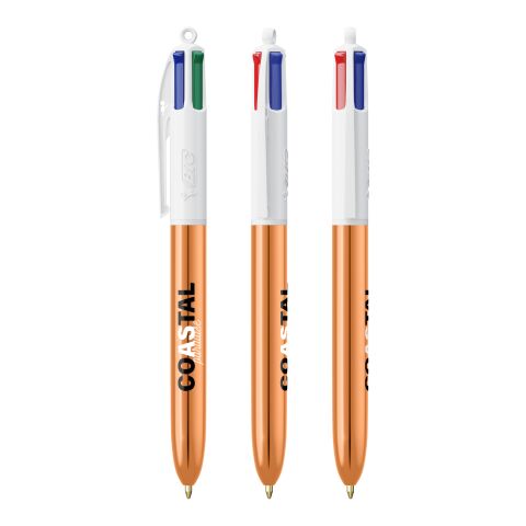 BIC 4 Colours Shine Pen White-White/Rose Gold(2)