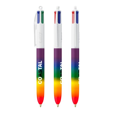 BIC® 4 Colours® Rainbow Decor clear red-GREEN   SILVER   RED
