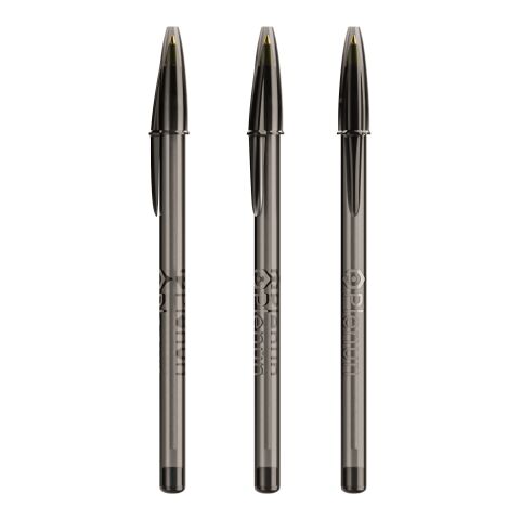 BIC Style Ballpen clear dark grey | No Branding | not available | not available | Blue ink