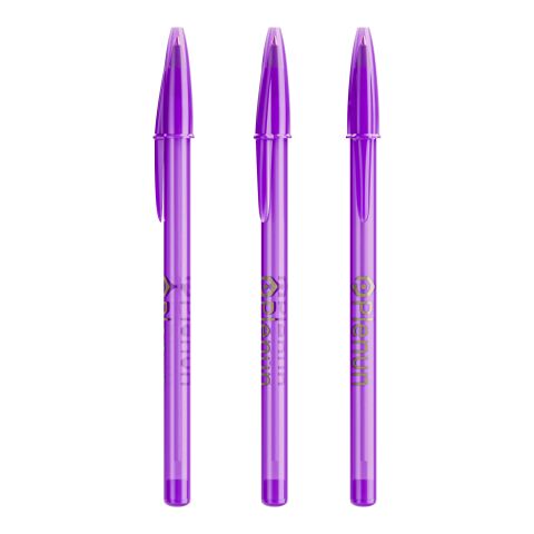 BIC Style Ballpen clear purple | No Branding | not available | not available | Black ink