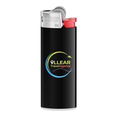 BIC J25 standard lighter Black-White-clear red-chrome | No Branding | not available | not available