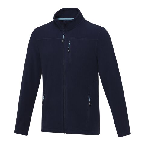 Amber men's GRS recycled full zip fleece jacket Standard | Navy | L | No Branding | not available | not available