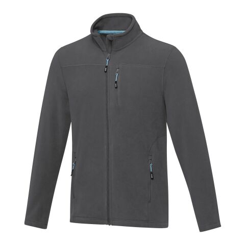 Amber men&#039;s GRS recycled full zip fleece jacket Standard | Storm grey | 2XL | No Branding | not available | not available