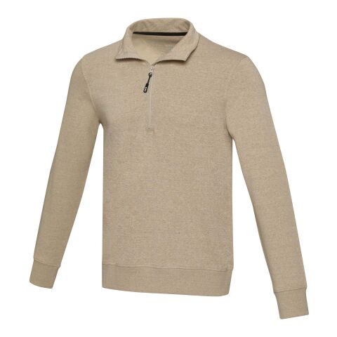 Tin unisex Aware™ recycled quarter zip sweater  Standard | Oatmeal | 2XS | No Branding | not available | not available | not available
