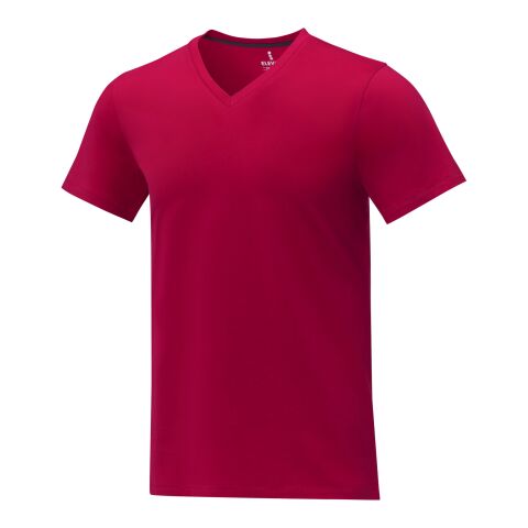 Somoto short sleeve men&#039;s V-neck t-shirt Standard | Red | M | No Branding | not available | not available | not available