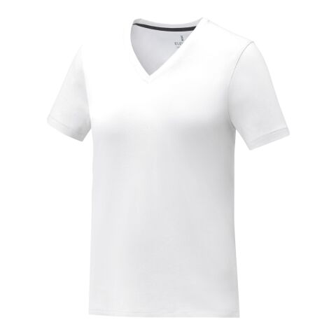 Somoto short sleeve women's V-neck t-shirt White | XL
