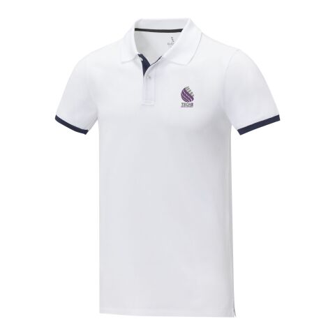 Morgan short sleeve men&#039;s duotone polo Standard | White | XS | No Branding | not available | not available | not available