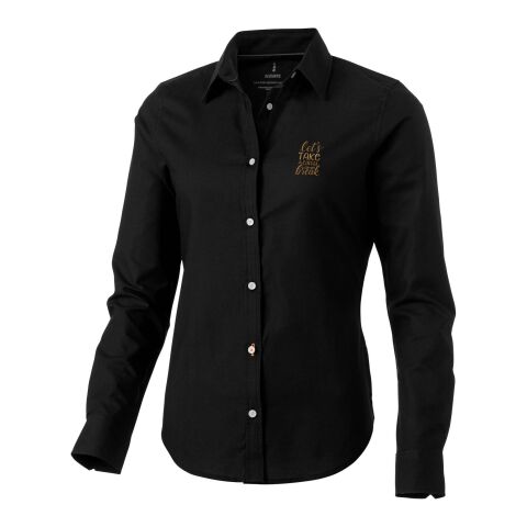 Vaillant long sleeve women&#039;s oxford shirt Standard | Solid black | XL | No Branding | not available | not available | not available