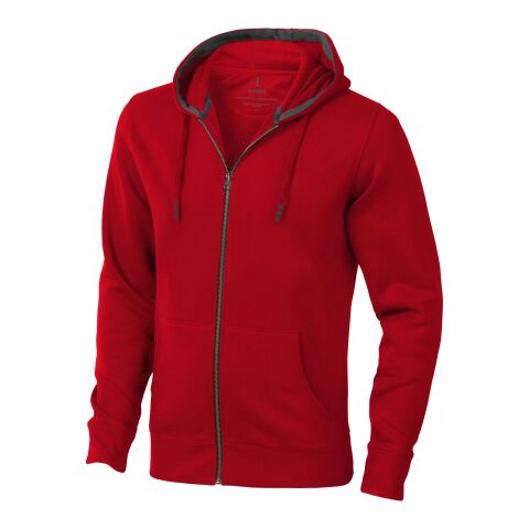 Arora Hooded Full Zip Sweater  Standard | Red | XS | No Branding | not available | not available | not available