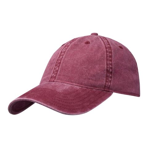 Grafton 6 panel washed cap Standard | Burgundy | not available | No Branding | not available | not available | not available