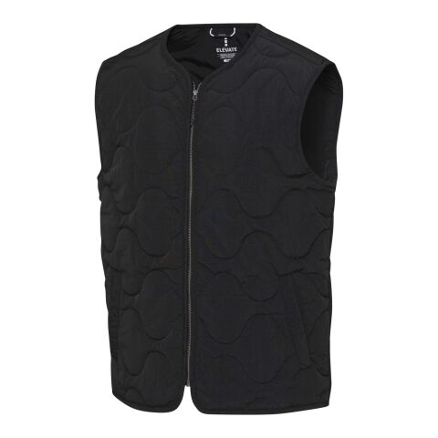 Quartz GRS recycled unisex quilted bodywarmer Solid black | 2XS | No Branding | not available | not available