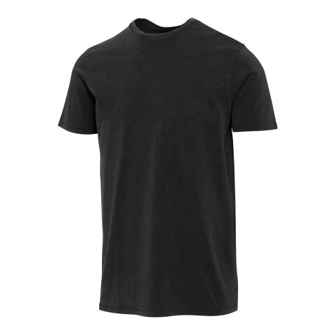 Nanaimo 160 g/m2 short sleeve washed men's t-shirt Standard | Solid black | L | No Branding | not available | not available | not available