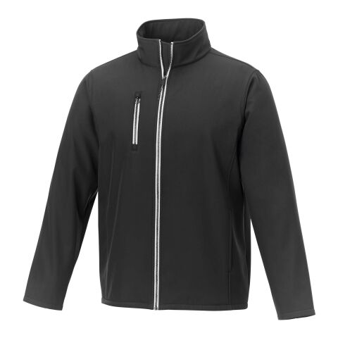 Orion men's GRS recycled softshell jacket Solid black | XS