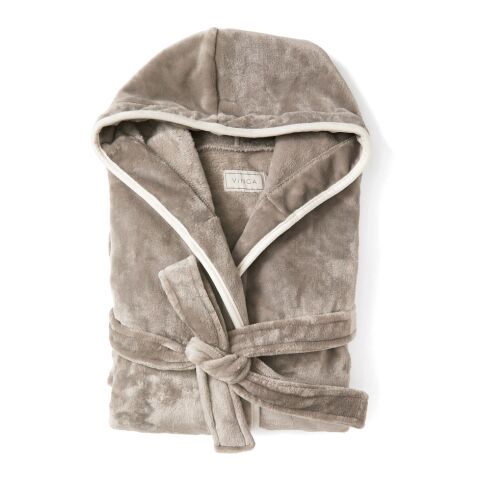 VINGA Louis luxury plush GRS RPET robe size S-M grey | No Branding | not available | not available | not available