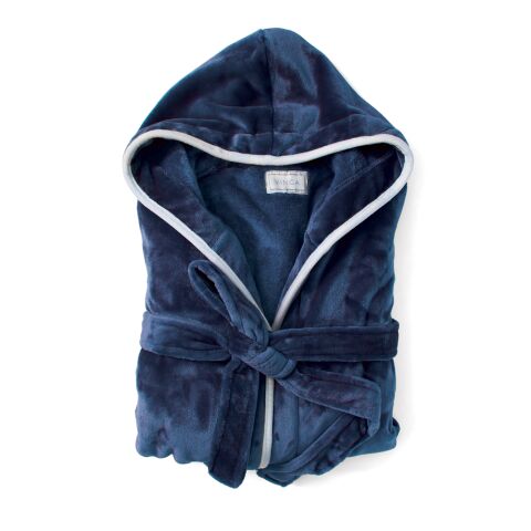 VINGA Louis luxury plush GRS RPET robe size S-M navy | No Branding | not available | not available | not available