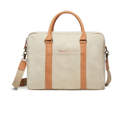 VINGA Bosler canvas computer bag brown | No Branding | not available | not available