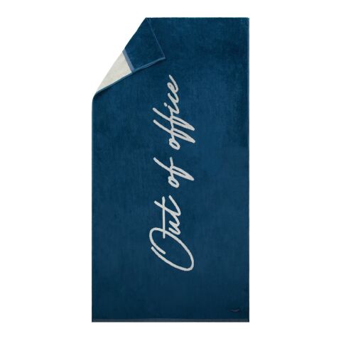 Vinga Lounge chair towel blue-white | No Branding | not available | not available | not available