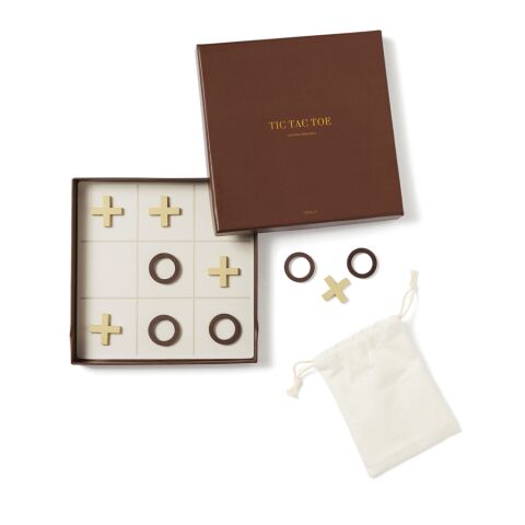 VINGA Criss-cross coffee table game off white | No Branding | not available | not available