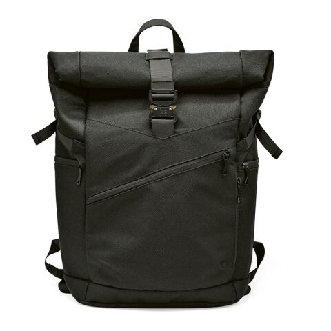 Coloma Backpack 28L rPET. Roll top closure. Fits 17&quot; laptop Solid black | No Branding | not available | not available | not available