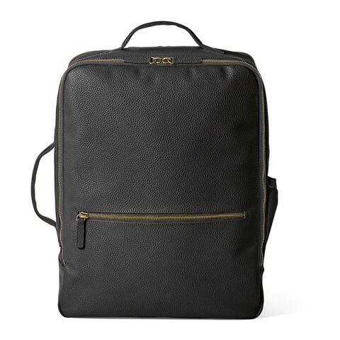 Paris Backpack 20L recycled Leather fits 17&quot; laptop Solid black | No Branding | not available | not available | not available