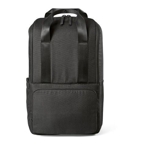 Bucharest Backpack 18L rPET. Front pocket. Fits 15.6&quot; Laptop Solid black | No Branding | not available | not available | not available