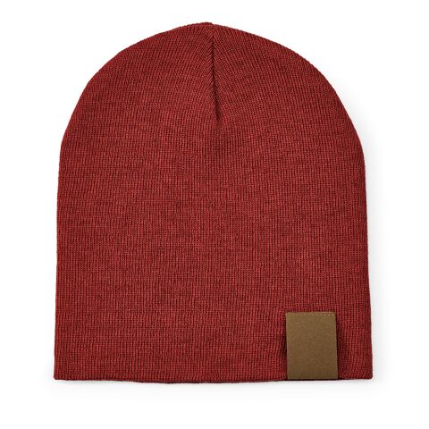 Marley Beanie rPET. Customisable Patch Burgundy | No Branding | not available | not available | not available