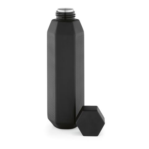 Hexagul Bottle rSS 530ml. Double wall and Leakproof. Hexagonal Black | No Branding | not available | not available | not available