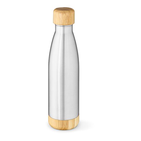 Rio Grande Bottle rSS and Bamboo 530ml. Double wall and Leakproof Silver | No Branding | not available | not available | not available