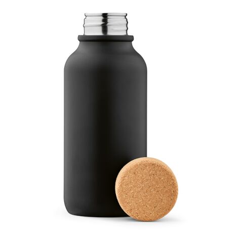 Volga Bottle rSS and Cork lid 530ml. Single wall and Leakproof  Black | No Branding | not available | not available | not available