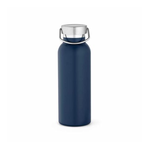 Sado Bottle rSS 560ml. Double wall and leakproof. Lid with hanlde Navy blue